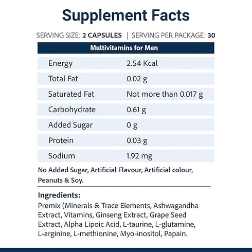 Sri Sri tattva SupaSupp He's Active - Multivitamin For Men